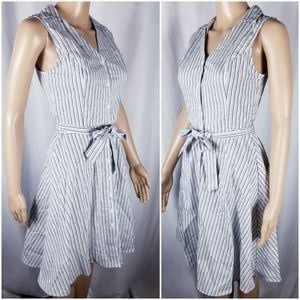 Love...Ady | Midi Button Down Collared Flare Dress